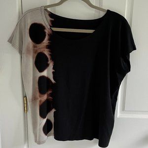 MOON TIDE DYERS size S/M gorgeous, soft, artful top with cap sleeves